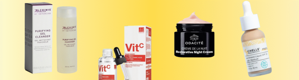 butter skin trend featured (cleanser, serum, face cream, sunscreen)