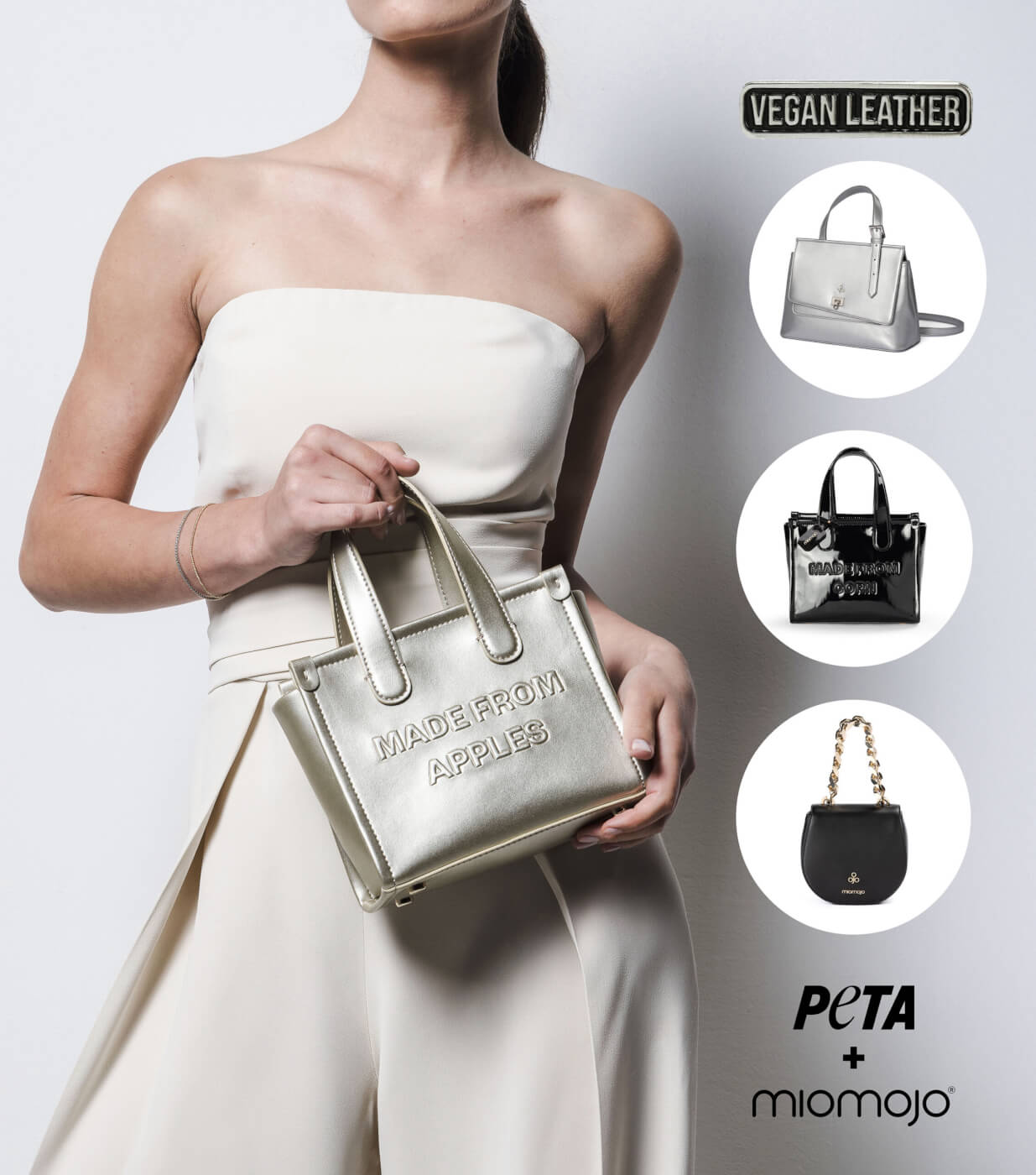 A Winning Look! Vegan Miomojo Handbags From PETA Head to the Emmys