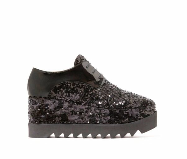 Stella McCartney Limited Edition Elyse Monochrome Sequin Platforms