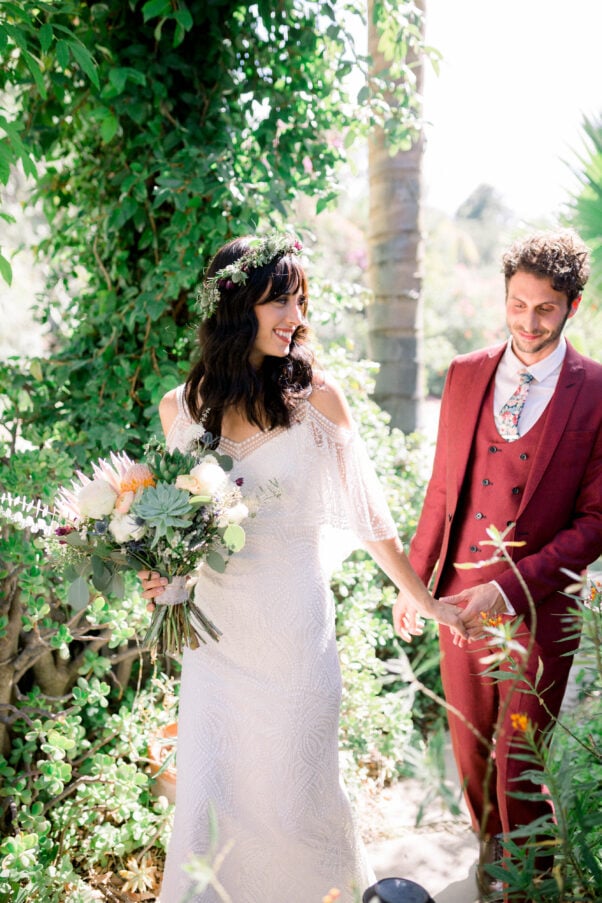 Ashley and Tony at a wedding