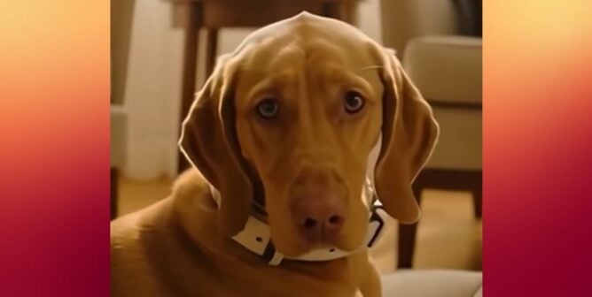 Screenshot from dog leather video