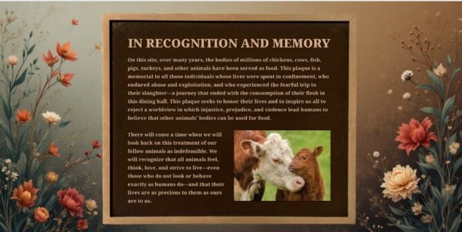 Featured image - proposed Wesleyan plaque framed by flowers