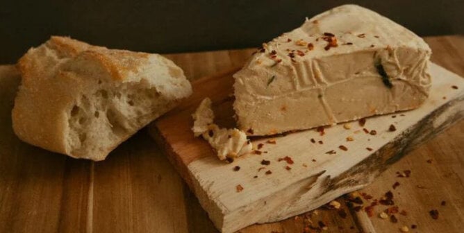 Fermented vegan cheese and bread