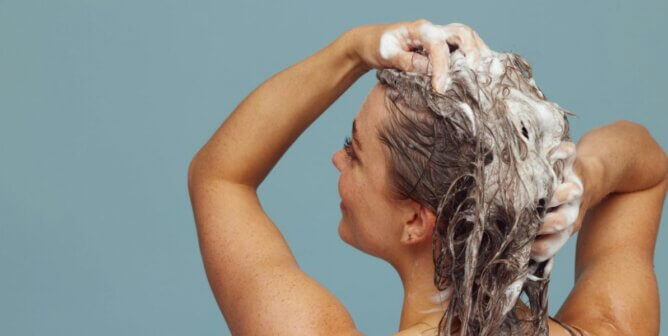 Person washing hair