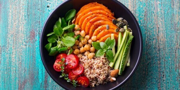 Beautiful vegan salad