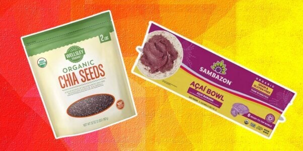 Organic Chia Seeds and Acai bowls