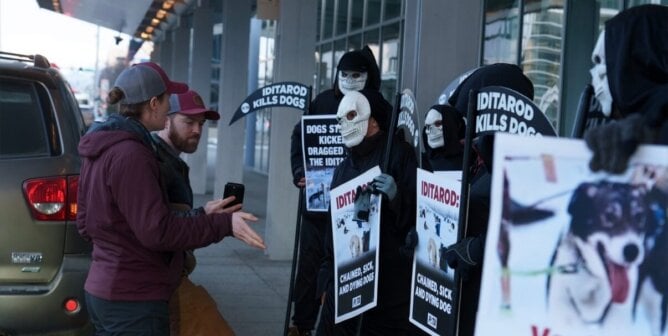 Passersby interacting with reapers