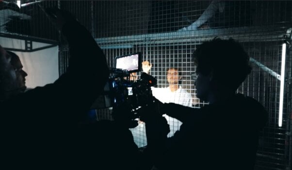 Behind the scenes shot