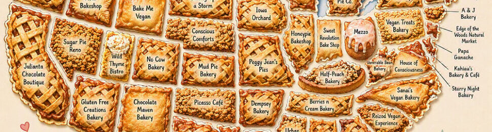 US Map of Vegan Apple Deserts