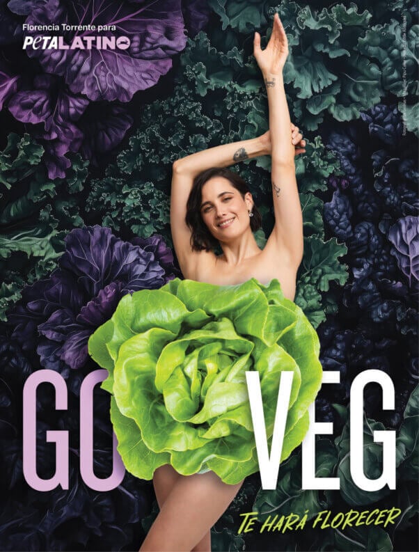 PETA Latino "Go Veg" ad with Florencia Torrente