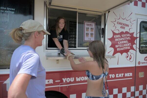 PETA's Free the Chicken truck