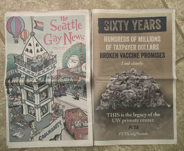 The Seattle Gay News paper