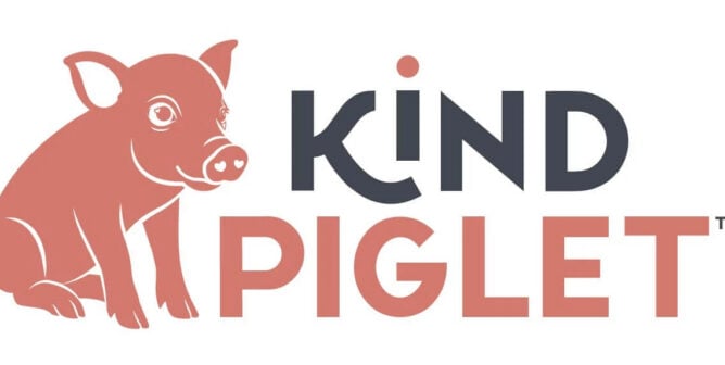 logo for PETA's Kind Piglet