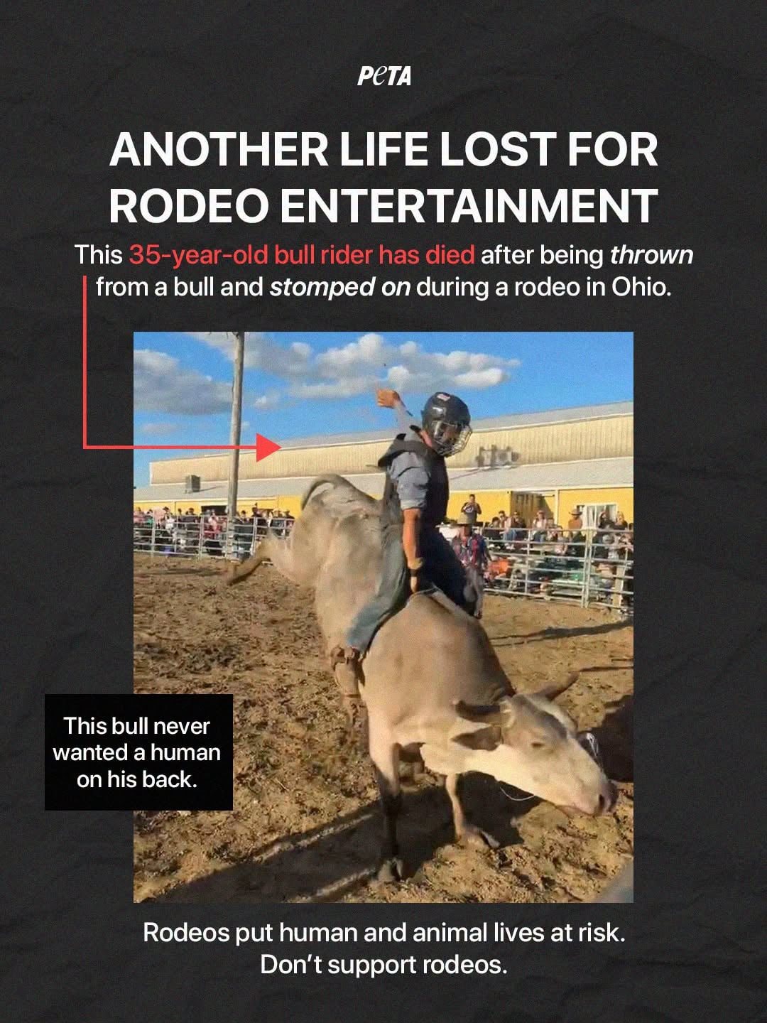 Image of man who was later killed at rodeo