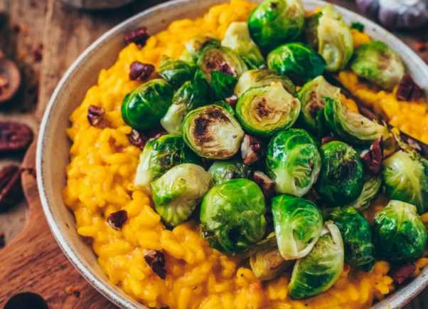 Vegan pumpkin risotto